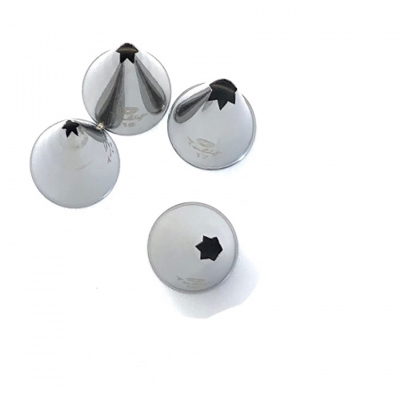 Кондитерская насадка открытая звезда №16 Tulip™ мини размер (diam. 3.5 mm; 6 лучей) Кондитерская насадка открытая звезда №16 Tulip™ мини размер (diam. 3.5 mm; 6 лучей)