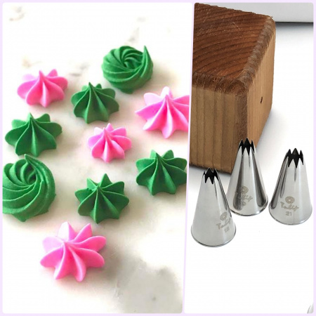 Кондитерская насадка открытая звезда №20 Tulip™ малый размер (diam. 5.5 mm; 8 лучей) Кондитерская насадка открытая звезда №20 Tulip™ малый размер (diam. 5.5 mm; 8 лучей)