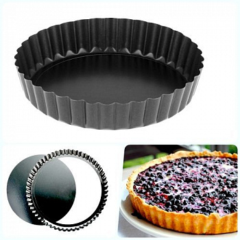 Форма для выпечки металлическая антипригарная | Тарт ∅ 11-32 см (съёмное дно)