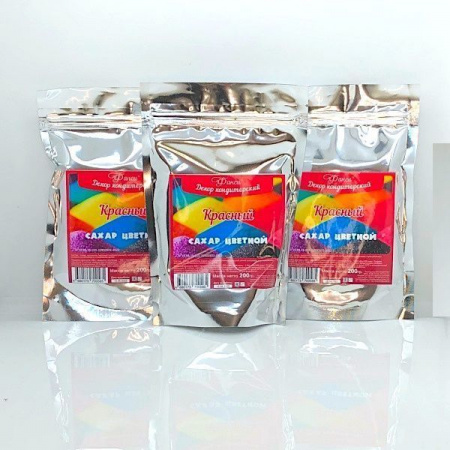 Цветной Сахар Красный посыпка кондитерская 200 гр - 1 кг