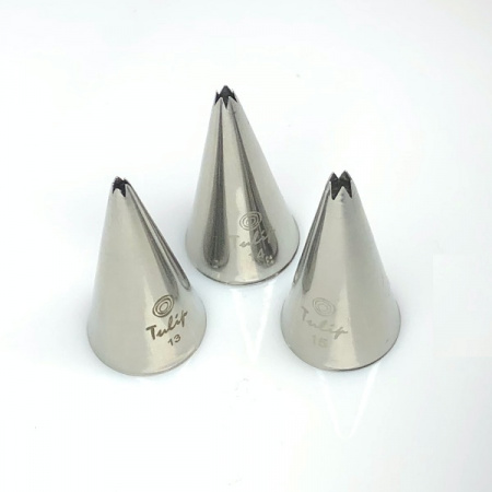 Кондитерская насадка открытая звезда №13 Tulip™ мини размер (diam. 1,7mm; 5 лучей) Кондитерская насадка открытая звезда №13 Tulip™ мини размер (diam. 1,7mm; 5 лучей)