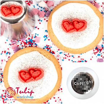 Насадка Валентин № 229 (235) | XL размер (Russian Pastry Tube #235 (229) - Valentine Hearts | XL size | By Tulip Workshop)