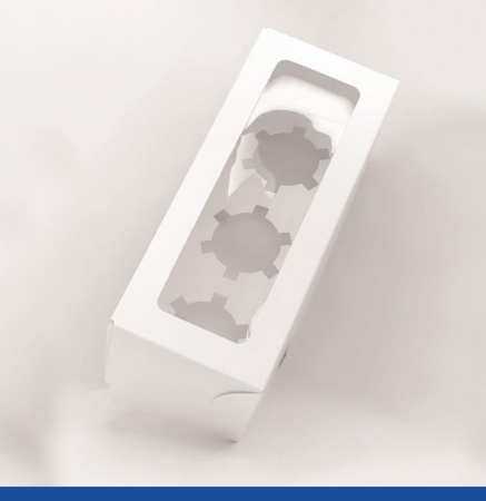 Коробка для 3-х капкейков 25•10•10 см Белая с Окном (сборная) | упак. 5-50 шт Коробка для 3-х капкейков 25•10•10 см Белая с Окном (сборная) | упак. 5-50 шт