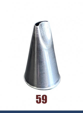 Кондитерская насадка 59 Tulip, Корея, прорезь 7.1 мм лепесток изогнутый Кондитерская насадка 59 Tulip, Корея, прорезь 7.1 мм лепесток изогнутый