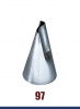 Кондитерская насадка 97 Tulip, Корея, прорезь 10 мм лепесток 2-й изогнутый Кондитерская насадка 97 Tulip, Корея, прорезь 10 мм лепесток 2-й изогнутый