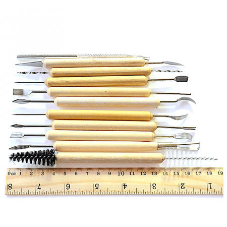 Инструменты для скульптурного моделирования Набор 11 шт Инструменты для скульптурного моделирования Набор 11 шт