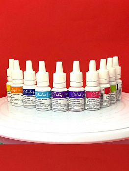 Основной набор пищевых гелевых красителей 10 шт•15 мл Tulip Wonder Colour Основной набор пищевых гелевых красителей 10 шт•15 мл Tulip Wonder Colour