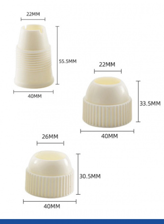 Переходник для кондитерских насадок М средний Tulip Переходник для кондитерских насадок М средний Tulip