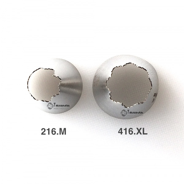 Насадка открытая звезда №216, 416 | Корона (8 лучей) - Standard open star tip #216, 416 | Ruffles | by Tulip Workshop