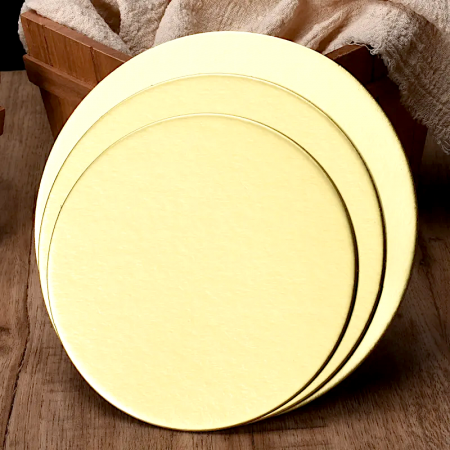 Подложка для торта усиленная Золото/Жемчуг 2х сторон. 3.2 мм, Ø 200 мм Подложка для торта усиленная Золото/Жемчуг 2х сторон. 3.2 мм, Ø 200 мм