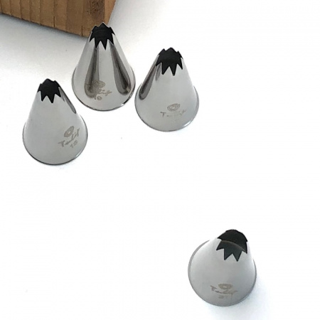 Кондитерская насадка открытая звезда №21 Tulip™ малый размер (diam. 6 mm; 8 лучей) Кондитерская насадка открытая звезда №21 Tulip™ малый размер (diam. 6 mm; 8 лучей)