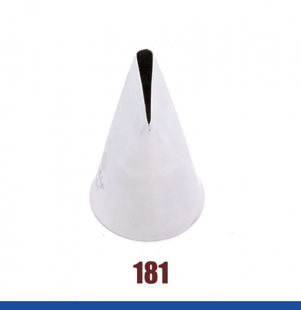 Кондитерская насадка 181(1217) Tulip, Корея, прямой лепесток с округлой прорезью 18 мм Кондитерская насадка 181(1217) Tulip, Корея, прямой лепесток с округлой прорезью 18 мм